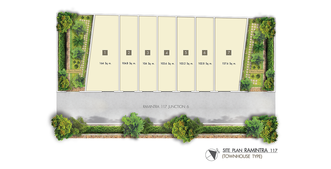 Site Plan: Townhouse, Montainip Ramintra 117
