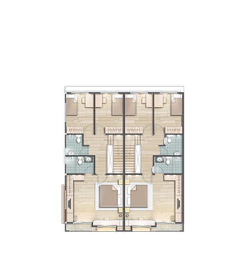House Plan Luxury Townhouse Level 2